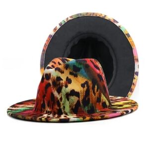 Colorful Animal Print Fedora Hat